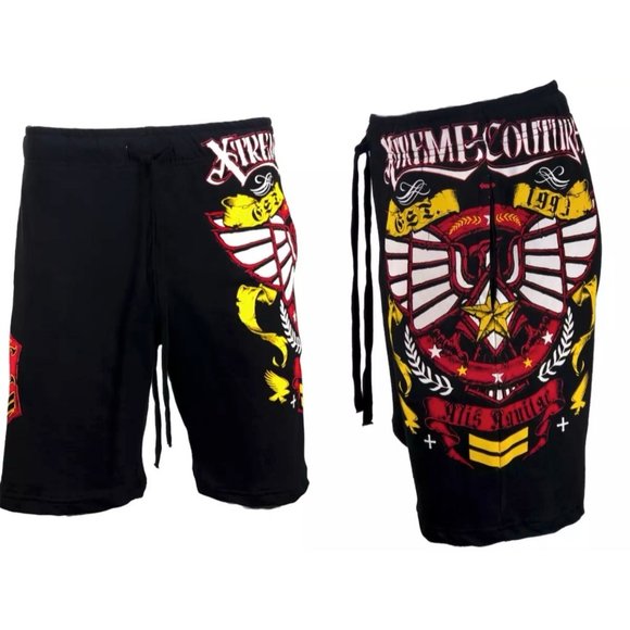 Xtreme Couture Affliction Men's Short GLIDE Sweat-short Athletic Fighter MMA - Picture 1 of 8